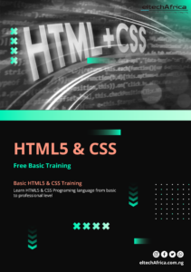 HTML5 & CSS COURSE TO LEARN ON ELTECHAFRICA